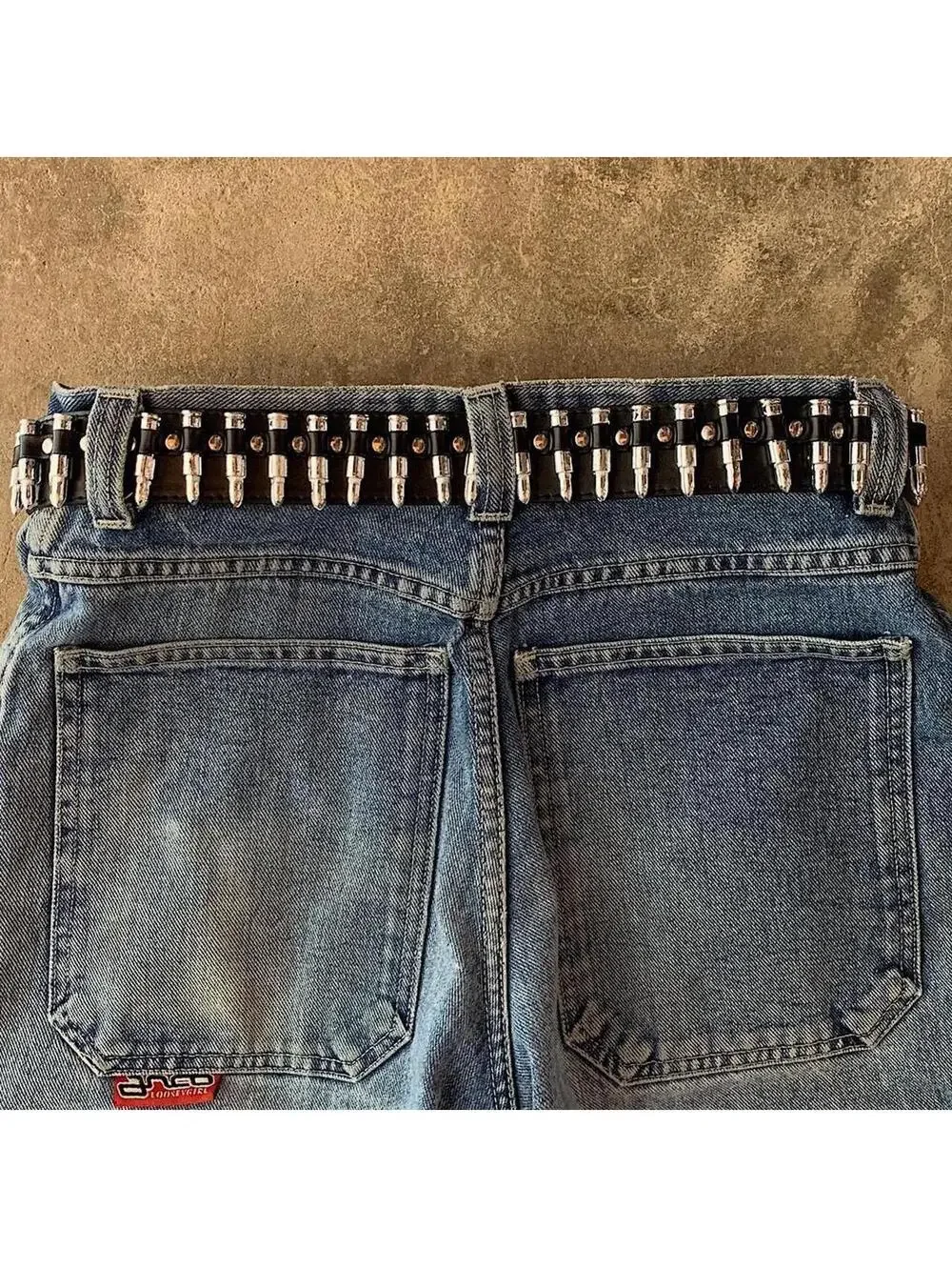 Cyber Bullet belt studded vintage y2k style. Cool grunge/punk look